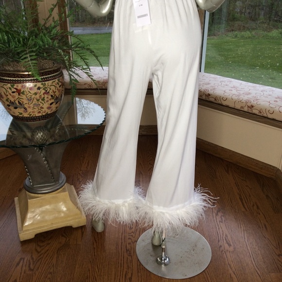 Sleeper Women's Party Boudoir Pants Ostrich Pajama - Picture 4 of 7